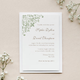 Convite Regência Francesa Elegante - Fleur de Lis - Padrão