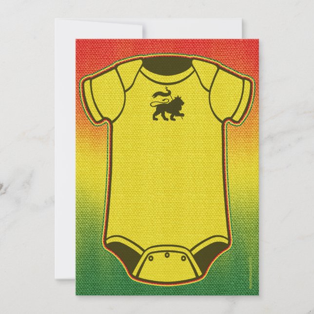 Convite Reggae Chamadas De Bebê (Frente)