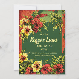 Convite Reggae Luau