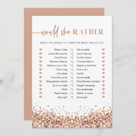 Convite REGINA Rosa Dourada Ela Preferencialmente Jogo Bri