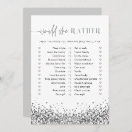 Convite REGINA Silver Sequins Ela Preferencialmente Jogo B