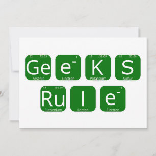 Convite Regra de geeks Slogan de Mesa Periódico