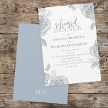 Convite Rehearsal Dinner Dusty Rose Floral Watercolor Rose<br><div class="desc">A simple wedding rehearsal dinner elegant template, this design features a rehearsal dinner dusty blue elegant, floral wedding greenery leaves, botanical garden blue silver green, trendy stylish calligraphy brush script, grooms dinner invitation template, spring summer winter fall, flower rose elegance sophisticated, romantic minimalist simple typography, watercolor floral hand drawn, pretty...</div>