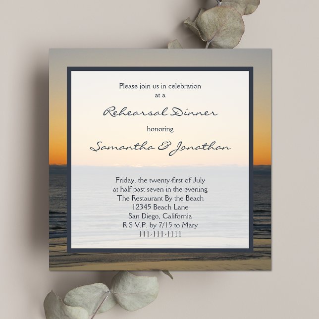 Convite Rehearsal Dinner Invitations (Criador carregado)