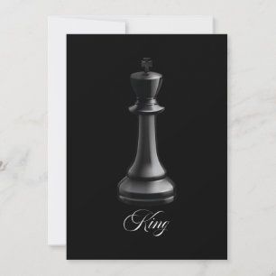 Convite Rei Chess Piece Halloween Figuram Xadrez