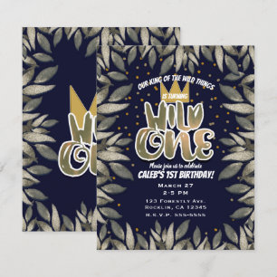 Convite Rei das Coisas Selvagens Festa de Aniversário UM 1