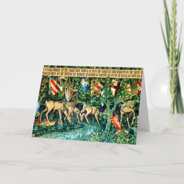 Convite Rei Medieval Arthur William Morris (Frente)
