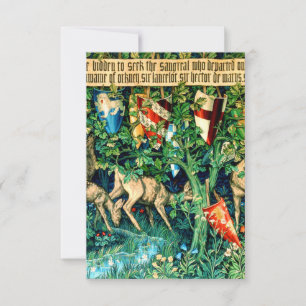 Convite Rei Medieval Arthur William Morris