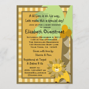 Convite Rei Rega Jardim zoológico Safari Costume da selva