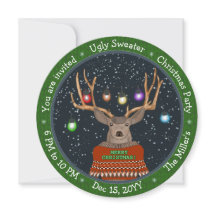 Reindeer Divertido Luzes De Natal Tangidas Doce Fe