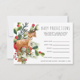 Convite Reindeer | Jogo de Adivinhação do Chá de fraldas d