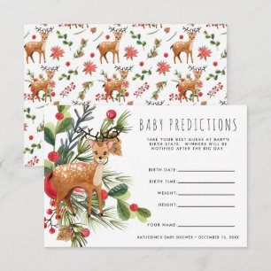 Convite Reindeer   Jogo de Adivinhação do Chá de fraldas d