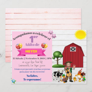 CONVITE REINO INFANTIL ESPANHOL