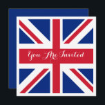 Convite Reino Unido União Jack Flag British Weding<br><div class="desc">União Britânica Jack Flag Casamentos com um toque da classe britânica ...  anúncios de casamento personalizáveis de Ricaso</div>