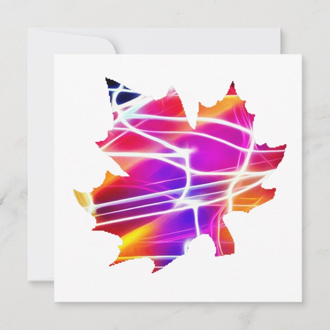 Convite relâmpago de mapa do canadá (Frente)