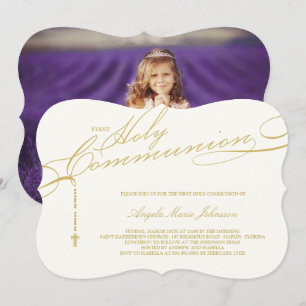 Convite Religião Moderna Rosária Primeira Santa Foto Com