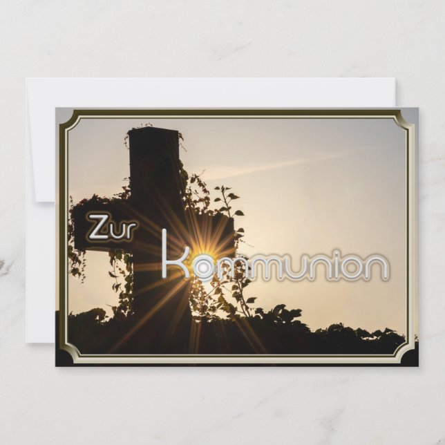 Convite Religiöse Einladung zur Kommunion (Frente)