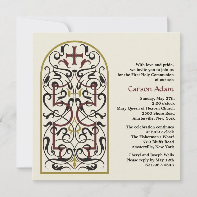 Convite Religioso da Janela Catedral (Frente)