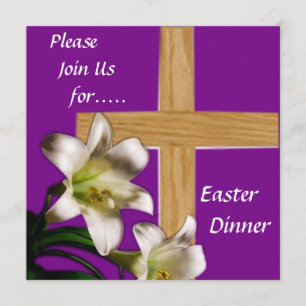 Convite religioso do comensal da páscoa