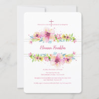 Convite Religioso Floral