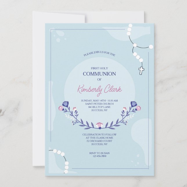 Convite Religioso Rosário (Frente)