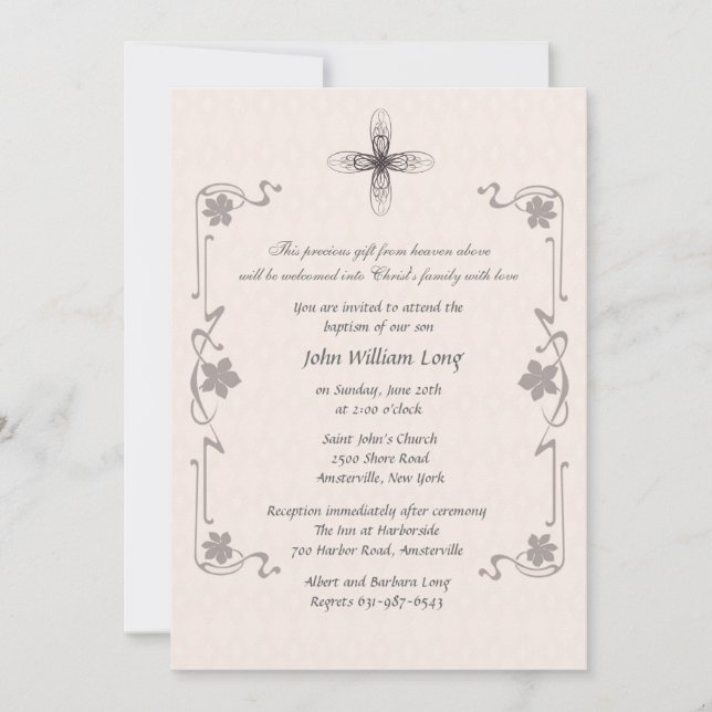 Convite religioso transversal do Finial (Frente)