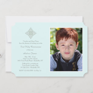 Convite religioso transversal Reverent da foto