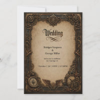 Relógio de engrenagem Steampunk Gótico Casamento 