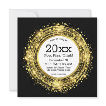 Relógio de Véspera de Ano Novo Confetti