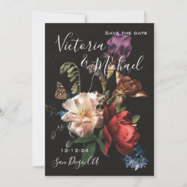 Convite Rembrandt Floral Save the Date Casamento