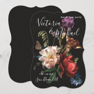 Convite Rembrandt Floral Save the Date Casamento