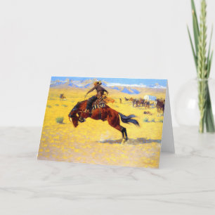Convite Remington Old West Horse and Cowboy