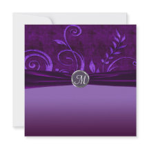 Remoinho de Noiva de Veludo Roxo & Ameixa