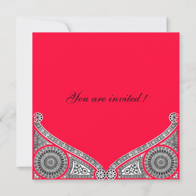 Convite RENASCENÇA ,vermelho (Frente)