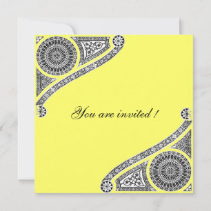 Convite RENASCIMENTO ,amarelo