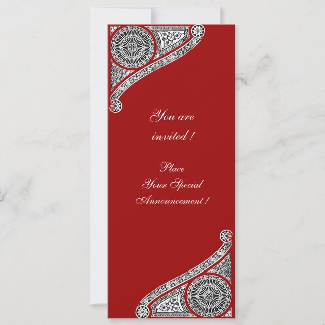 Convite RENASCIMENTO, vermelho (Frente)