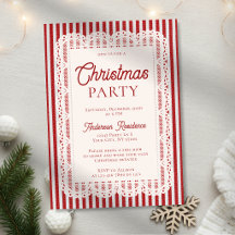 Rendas Vintage Listras Vermelhas de Natal Festa
