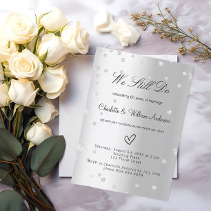 Convite Renovação da promessa de prata, 60º aniversário de