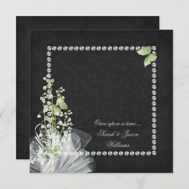 Convite Renovação de lírios e diamantes (Frente/Verso)