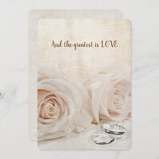 Convite Renovação de rosas e anéis (Frente/Verso)