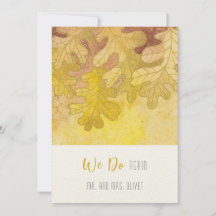 Renovação de Voto 10 anos Folhas de Carvalho de Ou