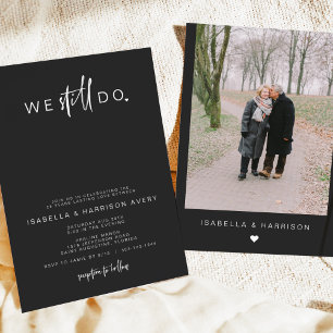 Convite Renovação de Voto de Fotografia Contemporânea P