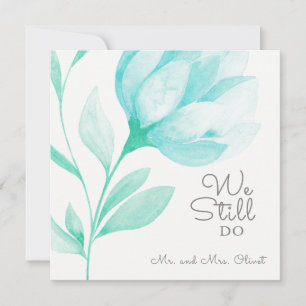 Convite Renovação de Votos de Peônias Azuis 25 anos 