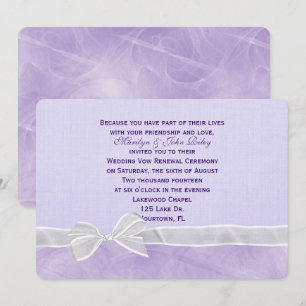 Convite Renovação de Vow de Casamento de Arco Branco