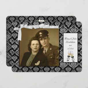 Convite Renovação de Vow de Casamento no Aniversário