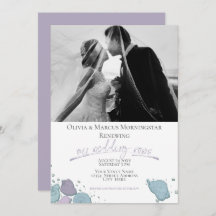 Renovação do Casamento Moderno Seashell Violet Dus