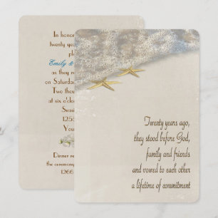 Convite Renovação do voto da estrela do mar para o 20o