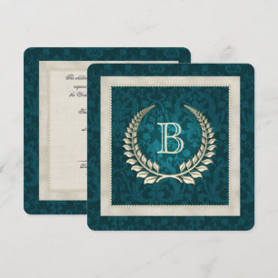 Convite Renovação do voto de casamento do Teatro Damask 