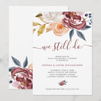 Renovação floral do voto de casamento da aguarela