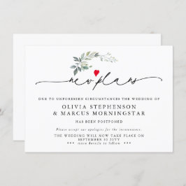 Convite Renovação Moderna Adiou Novos Planos de Evento